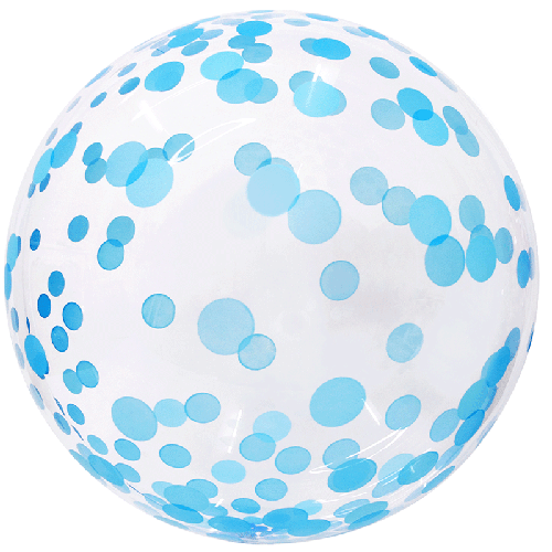 Confetti Bubble 18" Bleu - Eanjia