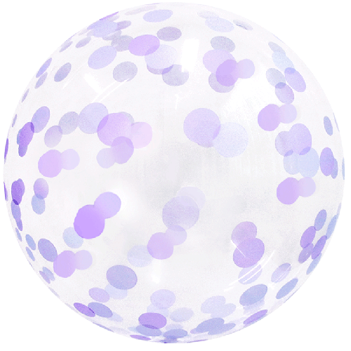 Confetti Bubble 18" Violet - Eanjia