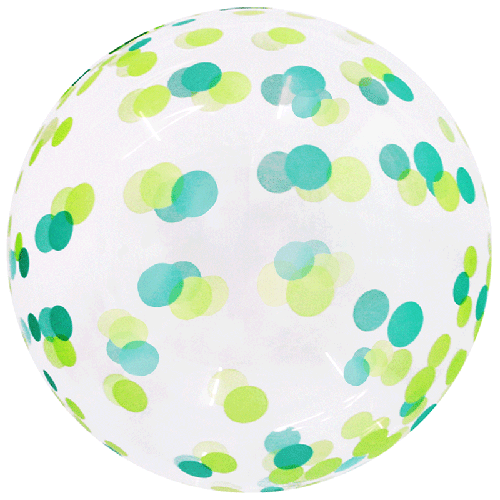 Confetti Bubble 18" Vert - Eanjia