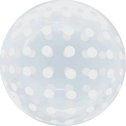 Dots Bubble 18" Clear Blanc - Eanjia