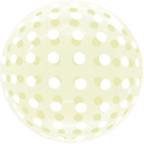 Dots Bubble 18" Jaune - Eanjia