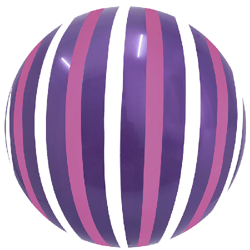 Stripe Bubble 18" Violet Rose - Eanjia