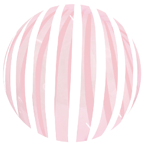 Stripe Bubble Balloons 18 Cristal Red (FR)