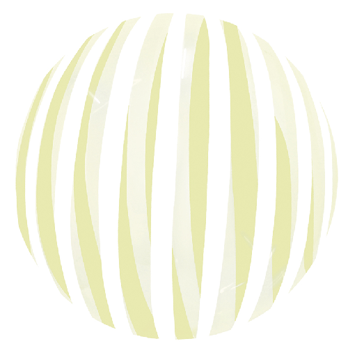 Stripe Bubble Balloons 18 Cristal Yellow (FR)