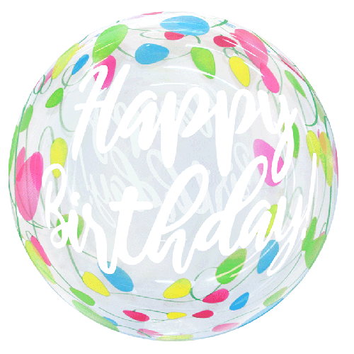 Printed Bright Light Happy Birthday 20" - Eanjia