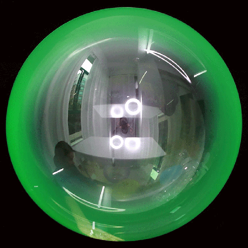 Printed Gradient Donut Bubble Balloons 18 Green (FR)