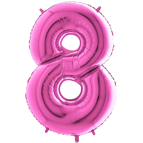 Chiffre '8' Fushia 40" - Grabo