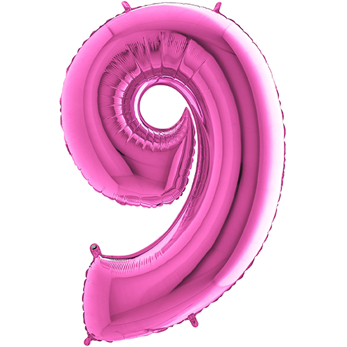 Chiffre '9' Fushia 40" - Grabo