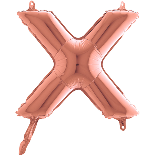 Lettre "X"  Rose Gold 14"  - Grabo