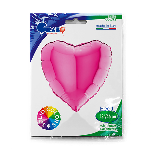 Coeur Magenta 18"  - Grabo