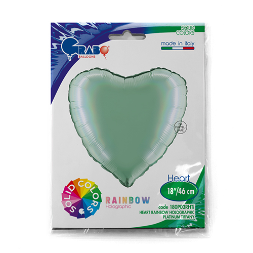 COEUR HOLO TIFFANY PLATINE 18' Emballé (FR)