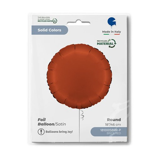 Rond Rouge Brique Satin 18" - Grabo