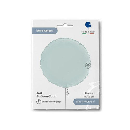 Rond Satin Pastel Blue 18" - Grabo