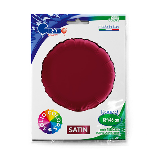 ROND SATIN CERISE 18' Emballé (FR)