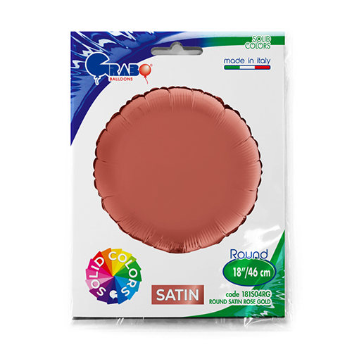 Rond Satin Rose Gold 18" - Grabo