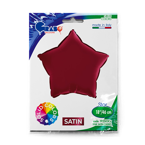 Étoile Satin Cerise 18" - Grabo