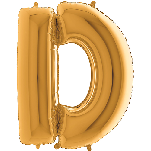 Lettre "D" Gold 40" - Grabo