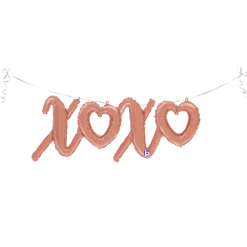 XOXO SCRIPT ROSE GOLD 47'' PACK (FR)