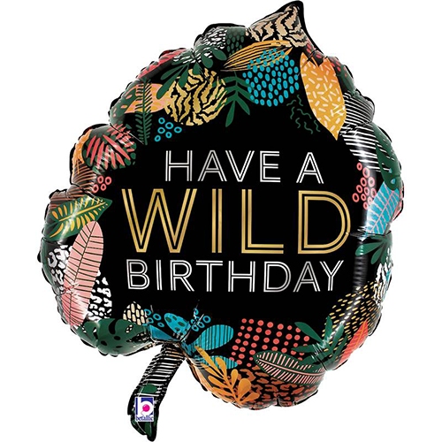 Wild Bday Tropical Leaf 30" - Grabo