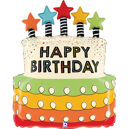 CANDLES STARS BDAY CAKE 31' PACK (FR)