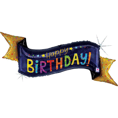 Navy Birthday Banner 51" - Grabo