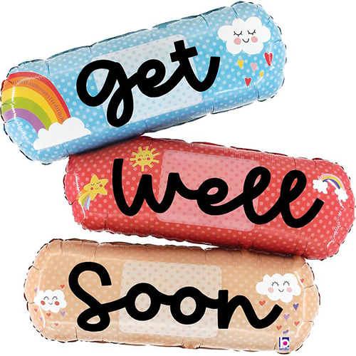 CHEERFULL GET WELL BANDAID 47' PACK (FR)