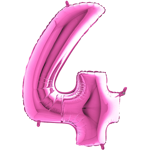 Chiffre '4' Fuchsia 26"  - Grabo