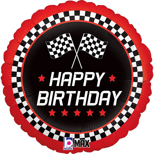 CHECKERED FLAG BIRTHDAY 18'' PACK (FR)