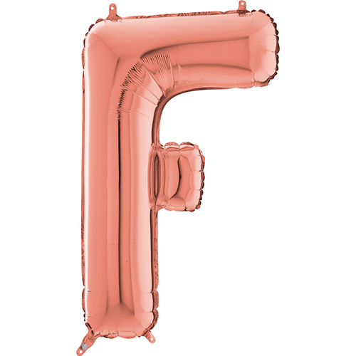 Lettre "F" Rose Gold 26" - Grabo