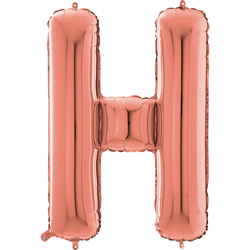 Lettre "H" Rose Gold 26" - Grabo