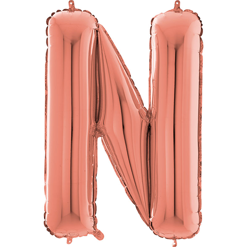 Lettre "N" Rose Gold 26" - Grabo