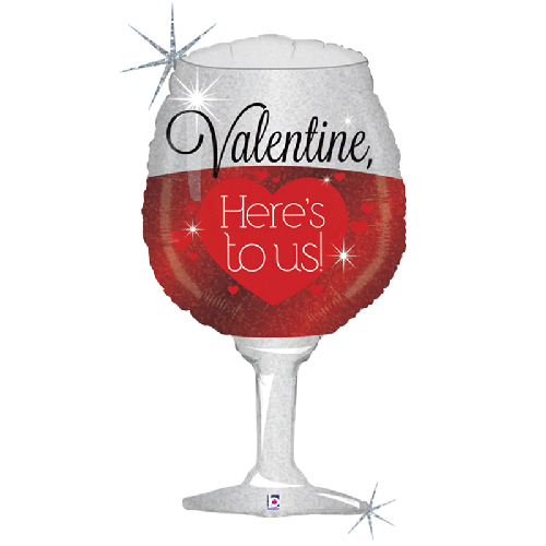 SPARKLING VALENTINE WINE HOLO 34' (FR)