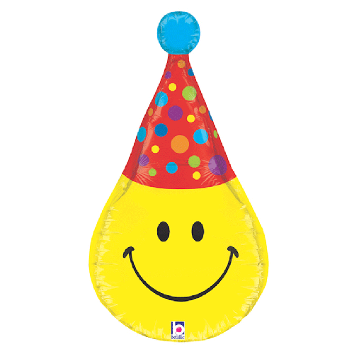 DIMENSIONALS SMILEY PARTY HAT 33'' PACK (FR)