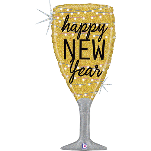 NEW YEAR CHAMPAGNE GLASS 37' Emballé (FR)