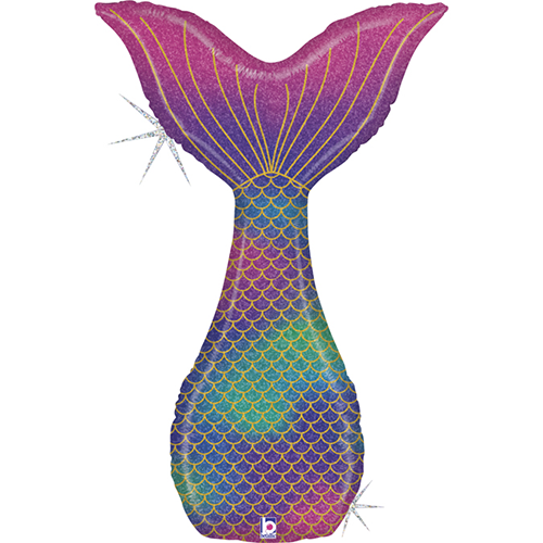 Glitter Mermaid Tail 46" - Grabo