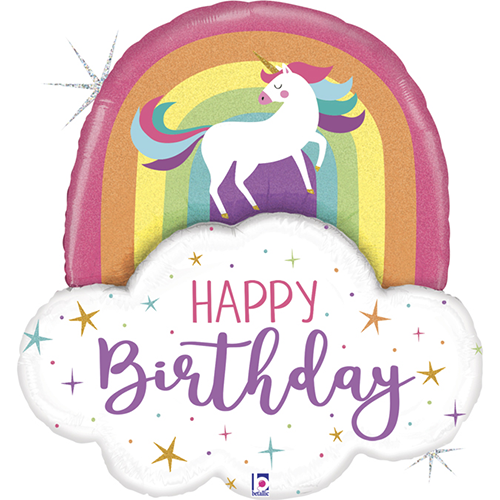 UNICORN RAINBOW BIRTHDAY 35' Emballé (FR)