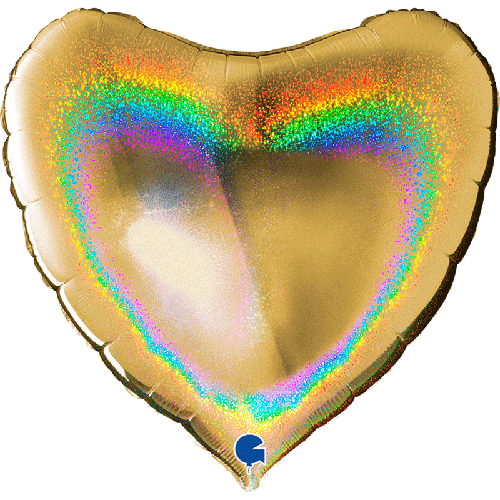 COEUR GLITTER HOLOGRAPHIC GOLD5 36' VRAC (FR)