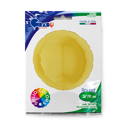 ROND PASTEL JAUNE 36' EMBALLE (FR)