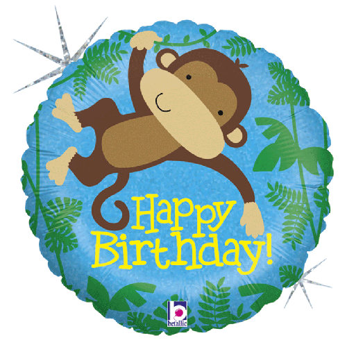 MONKEY BUDDY BIRTHDAY 18'' PACK (FR)