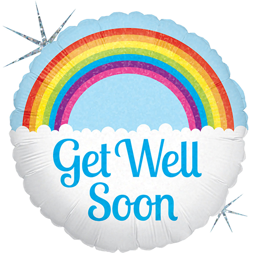 GET WELL SOON RAINBOW 18'' PACK (FR)