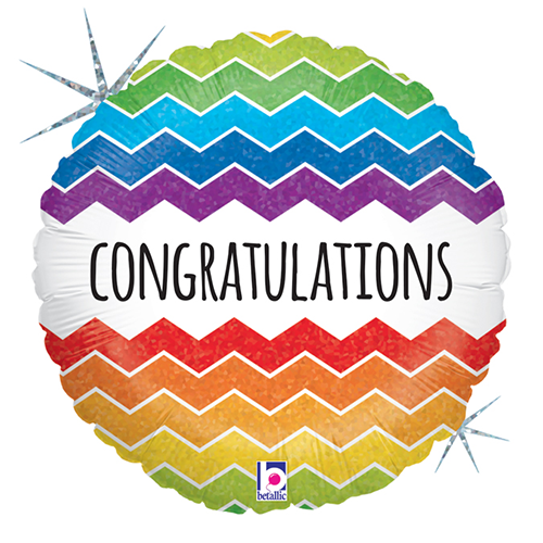 Chevron Congratulations Holo 18" - Grabo