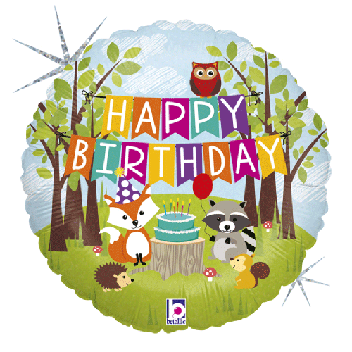 WOODLAND BIRTHDAY 18'' PACK (FR)