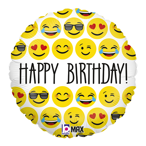 Emoji Birthday 18" - Grabo