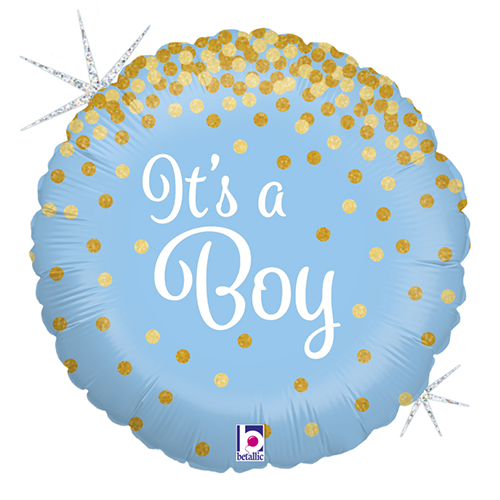 IT'S A BOY SCINTILLANT HOLO 18'' PACK (FR)