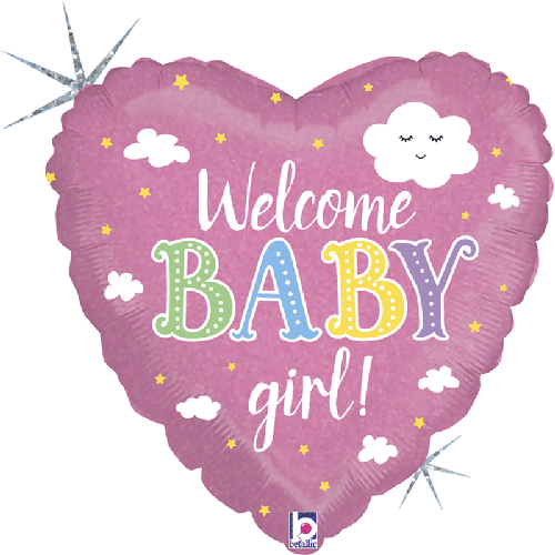 Welcome Baby Girl 18" - Grabo