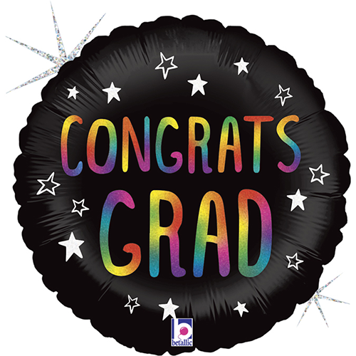 Rainbow Congrats Grad 18" - Grabo