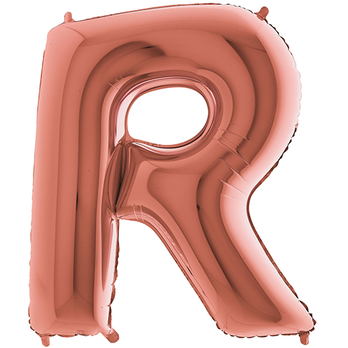 Lettre "R" Rose Gold 40" - Grabo