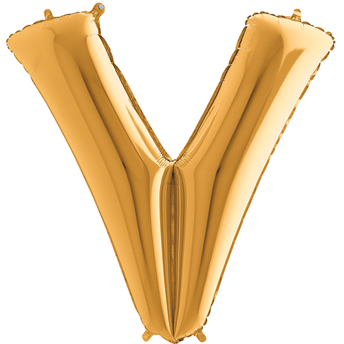 Lettre "V" Gold 40" - Grabo