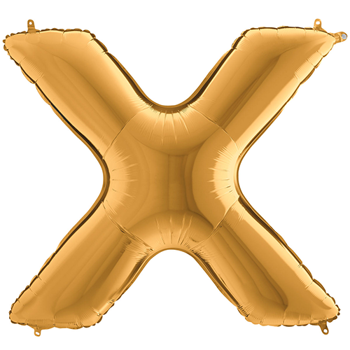 Lettre "X" Gold 40" - Grabo