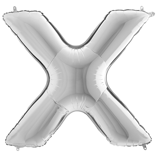 Lettre "X" Silver 40" - Grabo